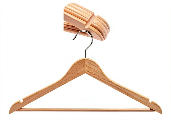 Amber Home Wooden Suit Hangers Natural 30-1