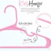 Kids Hangers Utopia Home Plastic Nonslip Space Saving Design-1