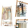 AUFETQ Pants Hanger Stainless Steel Anti-Slip Space Saving-2