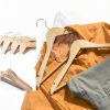 Amber Home Wooden Suit Hangers Natural 30-3