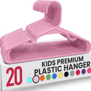 Kids Hangers Utopia Home Plastic Nonslip Space Saving Design-0