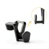 HOUSE DAY Hanger Connector Hooks Space Saving Plastic Black-6