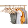 Amber Home Wooden Suit Hangers Natural 30-5