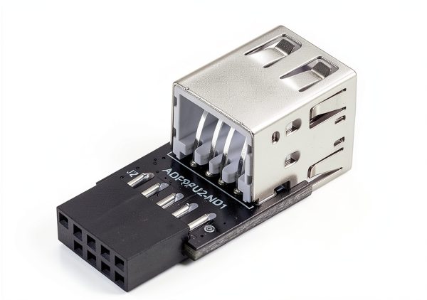 USB 2.0 Header to Dual USB A Adapter MZHOU Black-5