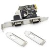LinksTek 2-Ports PCIE RS232 DB9 Serial Card for Desktop PCs-6