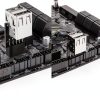USB 2.0 Header to Dual USB A Adapter MZHOU Black-2