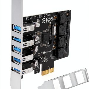 FebSmart USB 3.0 Card 4-Port PCIE Expansion Black-0