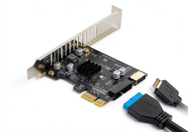 CableCC USB 3.1 PCIe Card Type‑E 5Gbps Black-3