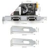 LinksTek 2-Ports PCIE RS232 DB9 Serial Card for Desktop PCs-7