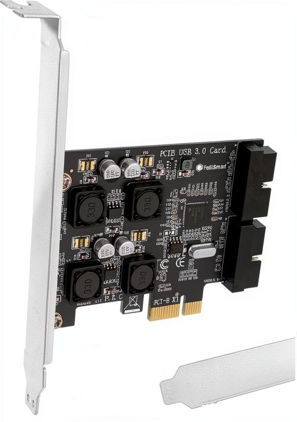 FebSmart USB 3.0 Expansion Card PCIE X1 4 Port-0