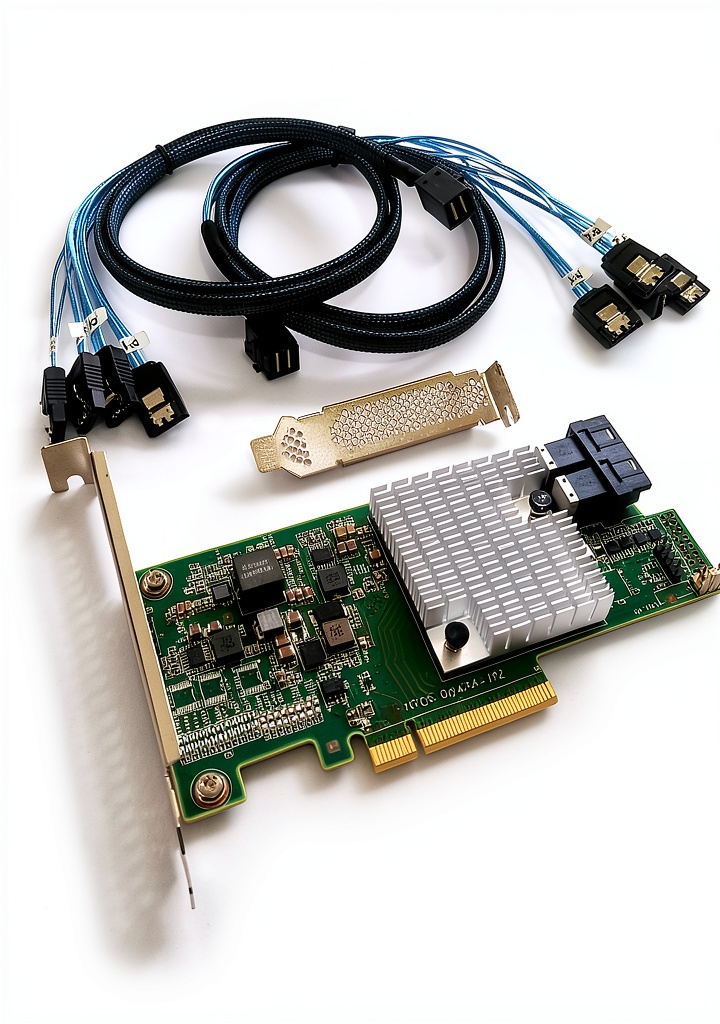 SXTAIGOOD SAS3008 RAID controller installed in a server rack
