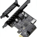BEYIMEI PCIe USB 3.2 Gen1 Adapter BY-PEXUSB3C Type-E Front Panel Card-0