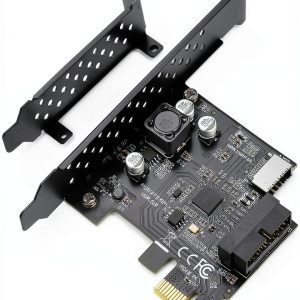 BEYIMEI PCIe USB 3.2 Gen1 Adapter BY-PEXUSB3C Type-E Front Panel Card-0