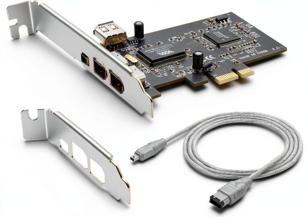 LBSC PCI-E 1X to 1394a FireWire Card – 800Mbps High Speed Plug and-0