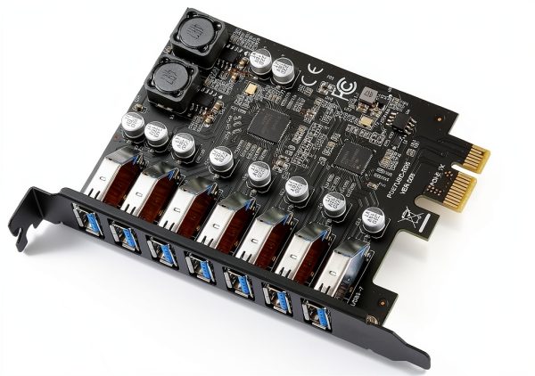 MZHOU USB 3 0 PCIe Card with 7 High Speed Ports Blue-5