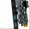 USB PCIe Expansion Card UP6210 by YEELIYA with 2 USB C and 2 USB A-0