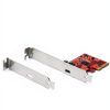 StarTech.com USB C SuperSpeed PCIe Card PEXUSB321C Red 20Gbps 4 Lane-4