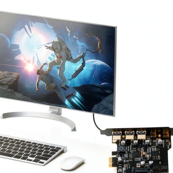 Gugxiom USB 3.2 PCIe Expansion Card 5-Port (3 Type‑A, 2 Type‑C) 20Gbps-2
