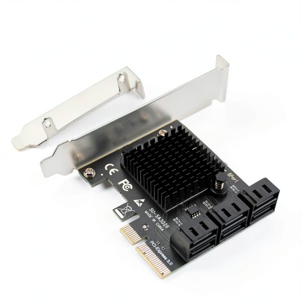 PCIe 6-Port SATA III Expansion Card GLOTRENDS 16GT/s Plug and Play-1