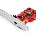 StarTech.com USB C SuperSpeed PCIe Card PEXUSB321C Red 20Gbps 4 Lane-0