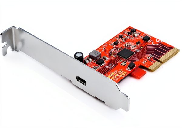StarTech.com USB C SuperSpeed PCIe Card PEXUSB321C Red 20Gbps 4 Lane-0