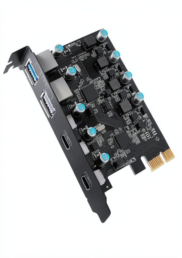 USB 3.0 PCIe Card YEELIYA 3 USB-C and 2 USB-A Ports No Extra Power-7