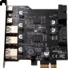 Gugxiom USB 3.2 PCIe Expansion Card 5-Port (3 Type‑A, 2 Type‑C) 20Gbps-7