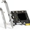 GLOTRENDS 2-Port USB-C 10Gb PCIe X1 Expansion Card U3142CX1 High Power-0