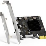 GLOTRENDS 2-Port USB-C 10Gb PCIe X1 Expansion Card U3142CX1 High Power-0