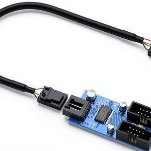 USB 2.0 Header Splitter by Rocketek Adapter with Dual Female Ports-0