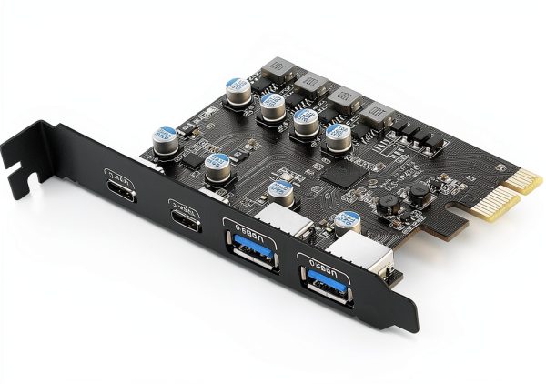 SINEFINE USB 3.0 PCIe Expansion Card UP4210 4-Port (2 USB‑A + 2 USB‑C)-2