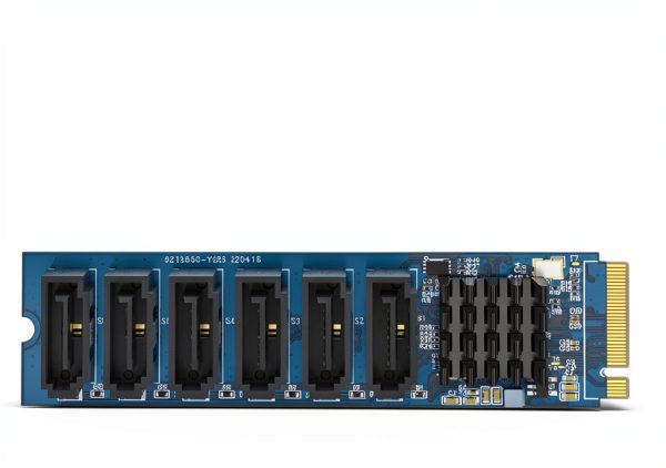 M.2 to SATA Adapter 10Gtek 6 Port Card with Optional Cables-2