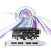 USB 3.0 Expansion Card GLOTRENDS 4 Port PCIe x1 High Power-4