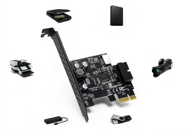 BEYIMEI PCIe USB 3.2 Gen1 Adapter BY-PEXUSB3C Type-E Front Panel Card-3