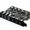FANBLACK USB 3.2 Gen 2 PCIe 7-Port Card with Type‑C and Type‑A-3