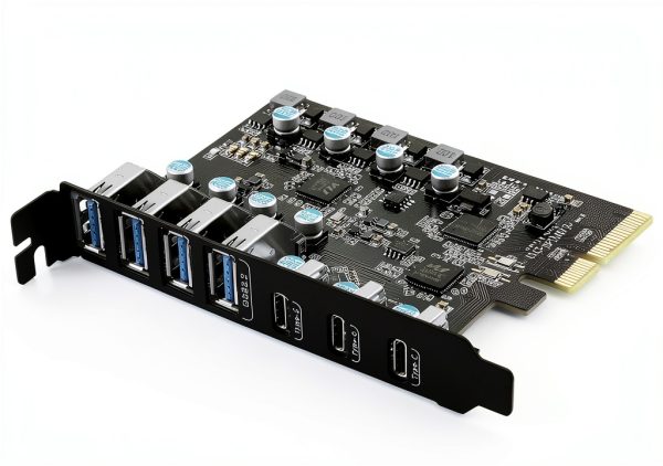 FANBLACK USB 3.2 Gen 2 PCIe 7-Port Card with Type‑C and Type‑A-3