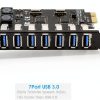 RIITOP USB 3.0 PCI-e 7‑Port Expansion Card PCET7U3‑N-2