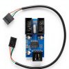USB 2.0 Header Splitter by Rocketek Adapter with Dual Female Ports-4