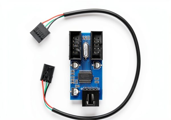 USB 2.0 Header Splitter by Rocketek Adapter with Dual Female Ports-4