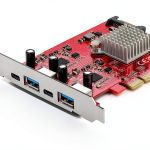 StarTech.com PCIe USB Card 4-Port 2 USB-A + 2 USB-C Red PEXUSB312A2C2V-0