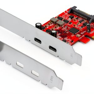 StarTech.com USB-C PCIe Card 2 Port 10Gbps Gen 2 Red Model PEXUSB312C3-0