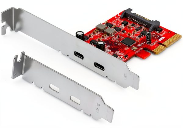 StarTech.com USB-C PCIe Card 2 Port 10Gbps Gen 2 Red Model PEXUSB312C3-0