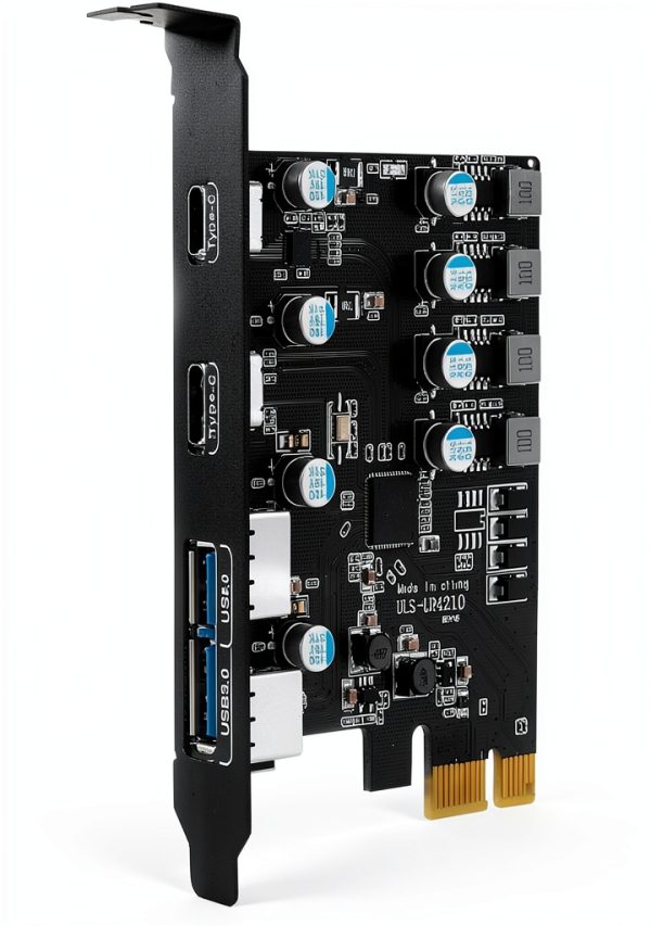 SINEFINE USB 3.0 PCIe Expansion Card UP4210 4-Port (2 USB‑A + 2 USB‑C)-0