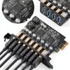 MZHOU USB 3 0 PCIe Card with 7 High Speed Ports Blue-4
