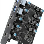 USB 3.0 PCIe Card YEELIYA 3 USB-C and 2 USB-A Ports No Extra Power-0