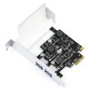 USB 3.0 Expansion Card FebSmart FS-U2S-Pro Matte Black 2x5Gbps-3