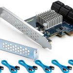 10Gtek 6-Port SATA PCIe X4 controller 6 SATA 3.0 SSD/HDD Card-0