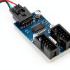 USB 2.0 Header Splitter by Rocketek Adapter with Dual Female Ports-2