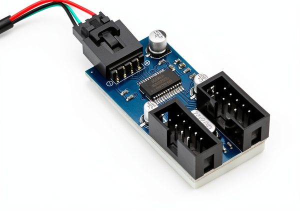 USB 2.0 Header Splitter by Rocketek Adapter with Dual Female Ports-2