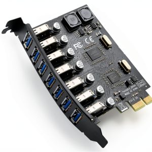 RIITOP USB 3.0 PCI-e 7‑Port Expansion Card PCET7U3‑N-0